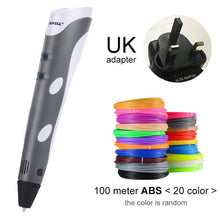 Загрузить изображение в средство просмотра галереи, Myriwell 3D Pen Original DIY 3D Printing Pen With 1.75mm ABS Filament Creative Toy Birthday Gift For Kids Design Drawing
