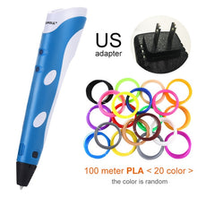 Загрузить изображение в средство просмотра галереи, Myriwell 3D Pen Original DIY 3D Printing Pen With 1.75mm ABS Filament Creative Toy Birthday Gift For Kids Design Drawing
