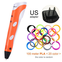 Загрузить изображение в средство просмотра галереи, Myriwell 3D Pen Original DIY 3D Printing Pen With 1.75mm ABS Filament Creative Toy Birthday Gift For Kids Design Drawing
