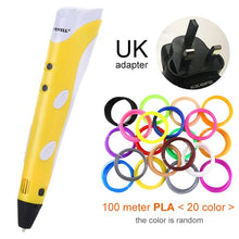 Загрузить изображение в средство просмотра галереи, Myriwell 3D Pen Original DIY 3D Printing Pen With 1.75mm ABS Filament Creative Toy Birthday Gift For Kids Design Drawing

