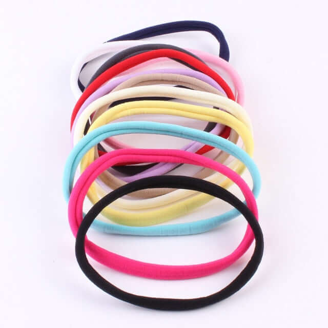 10pcs/lot Nylon Headband for Baby Girl DIY Hair Accessories Elastic Head Band Kids Children Fashion Headwear baby turban