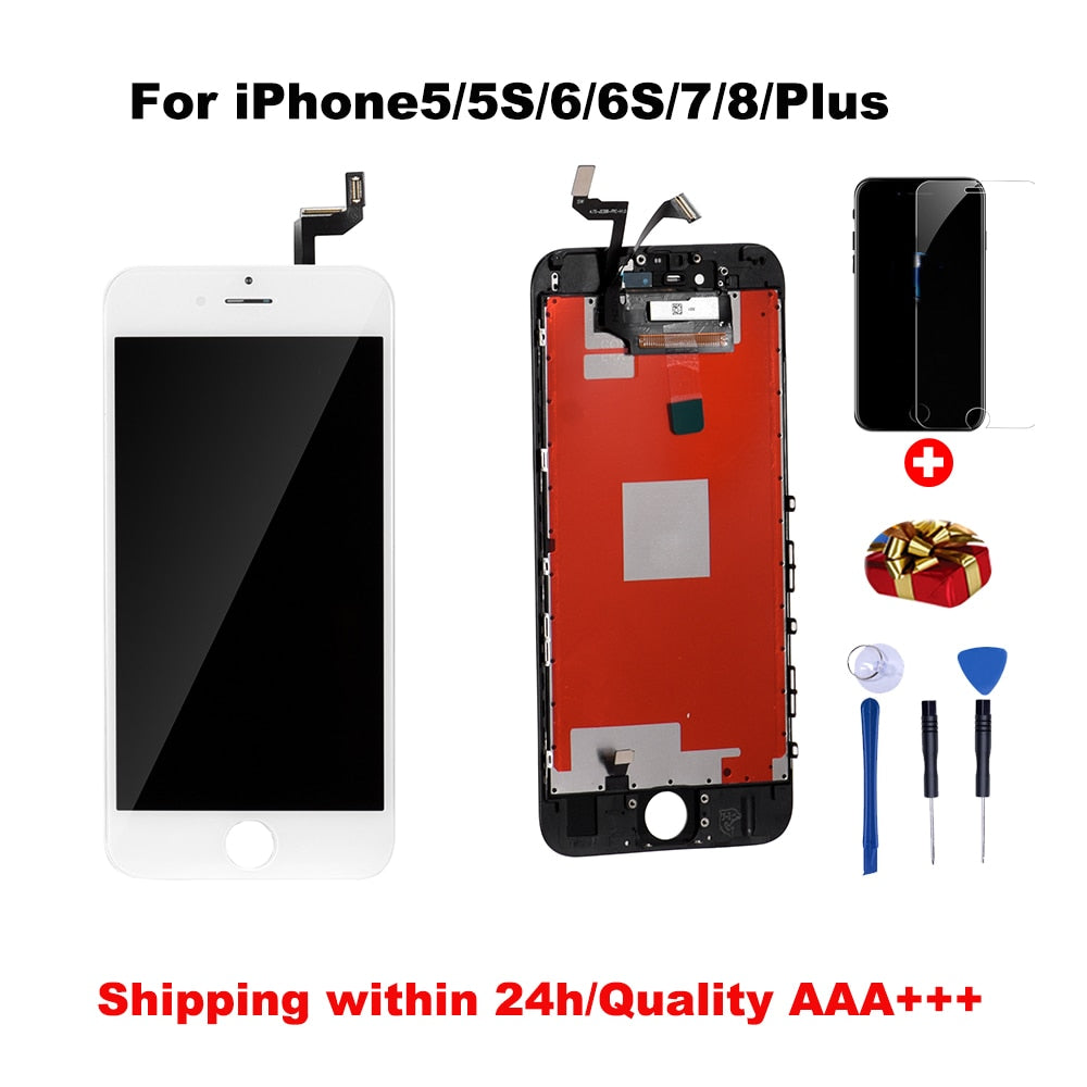 Grade AAA+++LCD  For iPhone 6 6S 6Plus 6SPlus With Perfect Touch Screen Digitizer Assembly For iPhone 7 8 Display+Tools