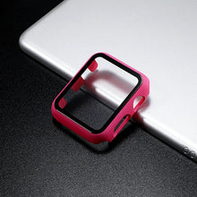 Load image into Gallery viewer, Glass+Cover For Apple Watch case 44mm 40mm 42mm 38mm iWatch case Accessorie bumper+Screen Protector Apple watch serie 3 4 5 6 SE
