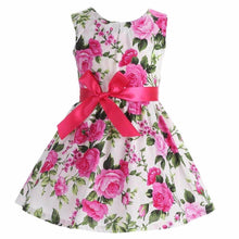 이미지를 갤러리 뷰어에 로드 , Floral Cotton Children Toddler Girls Dress Beach Summer 2017;Casual Glower Princess Teenage Kids Dress Girl bebe Vestido Party

