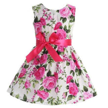 이미지를 갤러리 뷰어에 로드 , Floral Cotton Children Toddler Girls Dress Beach Summer 2017;Casual Glower Princess Teenage Kids Dress Girl bebe Vestido Party
