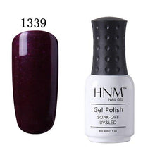 Load image into Gallery viewer, HNM 8ml UV Gel Nail Polish Soak Off Gel Polish 58 Colors GelLak Hybrid Varnish Semi Permanent Gelpolish Lucky Enamel Gel ink
