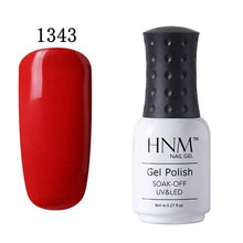 Load image into Gallery viewer, HNM 8ml UV Gel Nail Polish Soak Off Gel Polish 58 Colors GelLak Hybrid Varnish Semi Permanent Gelpolish Lucky Enamel Gel ink
