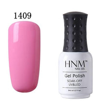 Load image into Gallery viewer, HNM 8ml UV Gel Nail Polish Soak Off Gel Polish 58 Colors GelLak Hybrid Varnish Semi Permanent Gelpolish Lucky Enamel Gel ink

