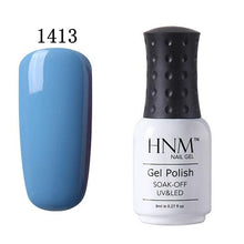 Load image into Gallery viewer, HNM 8ml UV Gel Nail Polish Soak Off Gel Polish 58 Colors GelLak Hybrid Varnish Semi Permanent Gelpolish Lucky Enamel Gel ink
