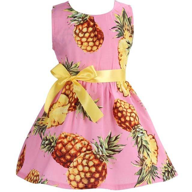 Floral Cotton Children Toddler Girls Dress Beach Summer 2017;Casual Glower Princess Teenage Kids Dress Girl bebe Vestido Party
