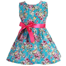 이미지를 갤러리 뷰어에 로드 , Floral Cotton Children Toddler Girls Dress Beach Summer 2017;Casual Glower Princess Teenage Kids Dress Girl bebe Vestido Party

