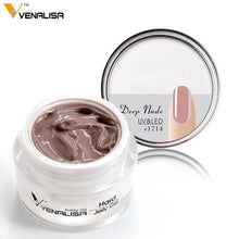 Load image into Gallery viewer, Venalisa 15ml nail art french nail DIY gum poly gel clear natural camouflage color fibreglass hard jelly builder nail extend gel
