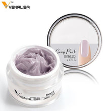 Load image into Gallery viewer, Venalisa 15ml nail art french nail DIY gum poly gel clear natural camouflage color fibreglass hard jelly builder nail extend gel
