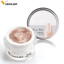 Load image into Gallery viewer, Venalisa 15ml nail art french nail DIY gum poly gel clear natural camouflage color fibreglass hard jelly builder nail extend gel
