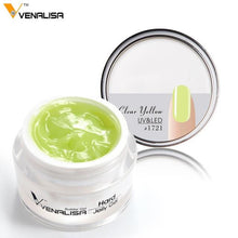 Load image into Gallery viewer, Venalisa 15ml nail art french nail DIY gum poly gel clear natural camouflage color fibreglass hard jelly builder nail extend gel
