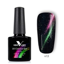 Load image into Gallery viewer, New Nail Art Design Venalisa New 3D Change Color Magic magnetism Cat Eyes Gel Polish 3D Magnetic Cat Gel Polish Top Coat Varnish
