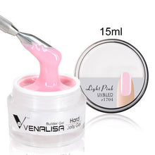 Load image into Gallery viewer, Venalisa 15ml nail art french nail DIY gum poly gel clear natural camouflage color fibreglass hard jelly builder nail extend gel
