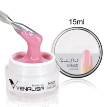 Load image into Gallery viewer, Venalisa 15ml nail art french nail DIY gum poly gel clear natural camouflage color fibreglass hard jelly builder nail extend gel
