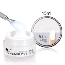Load image into Gallery viewer, Venalisa 15ml nail art french nail DIY gum poly gel clear natural camouflage color fibreglass hard jelly builder nail extend gel
