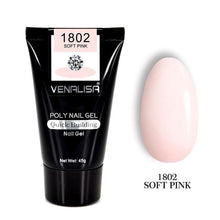 Load image into Gallery viewer, Venalisa nail art transparent clear camouflage color fibre glass hard jelly quick building nail extend gum acrylic poly gel
