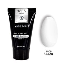 Load image into Gallery viewer, Venalisa nail art transparent clear camouflage color fibre glass hard jelly quick building nail extend gum acrylic poly gel
