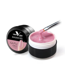 Load image into Gallery viewer, Venalisa supply 15 ml strong thin Jelly led UV soak off cover pink clear nail art Camouflage UV Builder gel Extend nail gel

