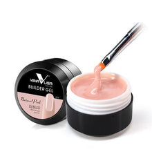 Load image into Gallery viewer, Venalisa supply 15 ml strong thin Jelly led UV soak off cover pink clear nail art Camouflage UV Builder gel Extend nail gel
