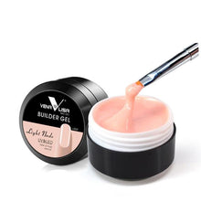 Load image into Gallery viewer, Venalisa supply 15 ml strong thin Jelly led UV soak off cover pink clear nail art Camouflage UV Builder gel Extend nail gel
