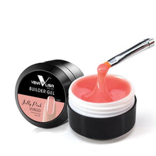 Load image into Gallery viewer, Venalisa supply 15 ml strong thin Jelly led UV soak off cover pink clear nail art Camouflage UV Builder gel Extend nail gel
