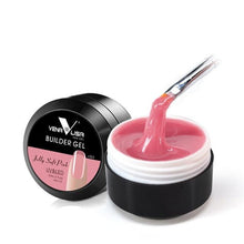 Load image into Gallery viewer, Venalisa supply 15 ml strong thin Jelly led UV soak off cover pink clear nail art Camouflage UV Builder gel Extend nail gel

