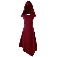 Load image into Gallery viewer, KANCOOLD dress Novelty fashion Women Summer Casual Asymmetrical Dress Hollow Out Hooded Cut Out Midi dress women 2018jul20
