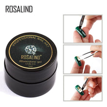画像をギャラリービューアに読み込む, ROSALIND Gel Nail Polish 5ml Sticking Rhinestone Gel Vernis Semi Permanent UV LED Decoration Tools Nail Art Glue gel varnish
