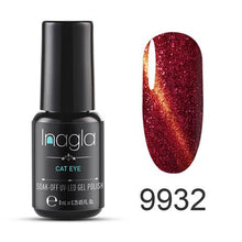 Load image into Gallery viewer, Inagla 8ML Cat Eye Series Long-lasting Gel Nail Polish Lacquer Manicure Soak Off Enamel UV Nail Polish Any1 Nail Art Design
