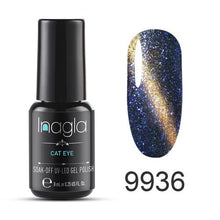 Load image into Gallery viewer, Inagla 8ML Cat Eye Series Long-lasting Gel Nail Polish Lacquer Manicure Soak Off Enamel UV Nail Polish Any1 Nail Art Design
