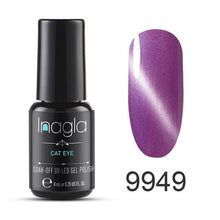 Load image into Gallery viewer, Inagla 8ML Cat Eye Series Long-lasting Gel Nail Polish Lacquer Manicure Soak Off Enamel UV Nail Polish Any1 Nail Art Design
