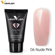 Load image into Gallery viewer, Venalisa nail art transparent clear camouflage color fibre glass hard jelly quick building nail extend gum acrylic poly gel
