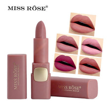 Load image into Gallery viewer, Miss Rose Brand Matte Lipstick Waterproof Lips Moisturizing Easy To Wear Makeup Lip Sticks Gloss Lipsticks Cosmetic
