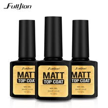 Load image into Gallery viewer, Fulljion 1pcs Transparent Top Coat Gel Lacquer Matte Top Coat Long Lasting Nail Gel Polish Tips Finish Matt Top Gel Nail Art
