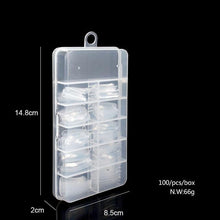 Load image into Gallery viewer, Venalisa  jelly poly gel 120PCS Fake Nails Clear French Full Cover Acrylic Nails Mold With Scale Tools False Nail Art Tips Model
