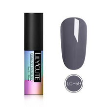 Load image into Gallery viewer, LILYCUTE 90 Colors 5ML Soak Off UV Gel Polish Pure Color Nail Gel Grey Nude Series Long Lasting Gel Nail Art Varnish Manicure
