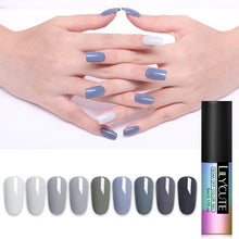 Load image into Gallery viewer, LILYCUTE Grey Color Nail Gel Polish 90 Colors Soak off UV LED Gel Nail Polish Lacquer Vernis Gel Nail Art Long Lasting 5ml
