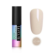 Load image into Gallery viewer, LILYCUTE 5ML Pink Nude Soak Off UV Gel Polish Purple Black White Nail Gel Long Lasting Pure Color Gel Nail Varnish Manicure
