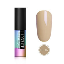 Load image into Gallery viewer, LILYCUTE 5ML Pink Nude Soak Off UV Gel Polish Purple Black White Nail Gel Long Lasting Pure Color Gel Nail Varnish Manicure
