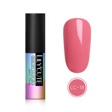 Load image into Gallery viewer, LILYCUTE 5ML Pink Nude Soak Off UV Gel Polish Purple Black White Nail Gel Long Lasting Pure Color Gel Nail Varnish Manicure
