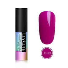 Load image into Gallery viewer, LILYCUTE 5ML Pink Nude Soak Off UV Gel Polish Purple Black White Nail Gel Long Lasting Pure Color Gel Nail Varnish Manicure
