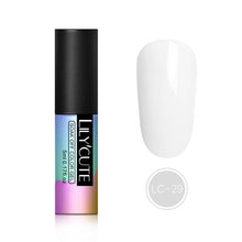 Load image into Gallery viewer, LILYCUTE 5ML Pink Nude Soak Off UV Gel Polish Purple Black White Nail Gel Long Lasting Pure Color Gel Nail Varnish Manicure
