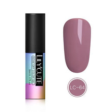 Load image into Gallery viewer, LILYCUTE 5ML Pink Nude Soak Off UV Gel Polish Purple Black White Nail Gel Long Lasting Pure Color Gel Nail Varnish Manicure
