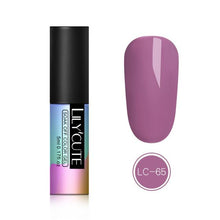 Load image into Gallery viewer, LILYCUTE 5ML Pink Nude Soak Off UV Gel Polish Purple Black White Nail Gel Long Lasting Pure Color Gel Nail Varnish Manicure
