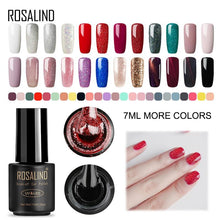 Load image into Gallery viewer, ROSALIND 7ML UV Gel Varnish Nail Polish Set For Manicure Gellak Semi Permanent Hybrid Nails Art Off Prime White gel nail polish

