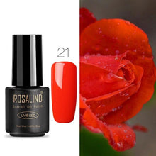 Load image into Gallery viewer, ROSALIND 7ML UV Gel Varnish Nail Polish Set For Manicure Gellak Semi Permanent Hybrid Nails Art Off Prime White gel nail polish
